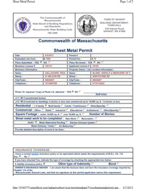 mass sheet metal code|271 CMR .